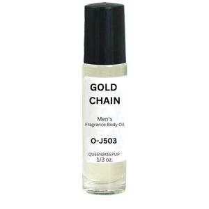 Gold Chain (Men) Body Oil 10 ml Fragrance Pure Uncut 1/3 oz Roll-On Scent